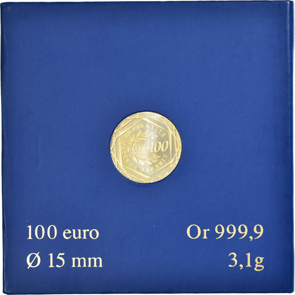 France, 100 Euro, Monnaie de Paris, La Semeuse, 2009, Paris, FDC, MS(65-70)