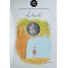 Francia, Sempé - Liberté, 10 Euro, 2014, FDC, Argento