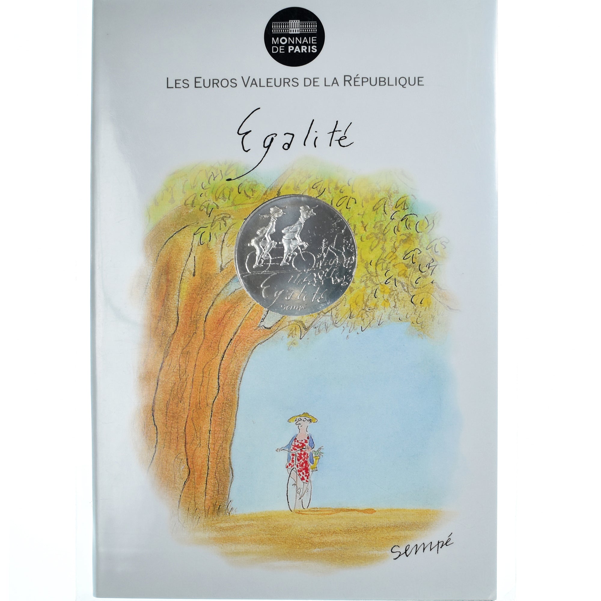 France, 10 Euro, Egalité, 2014, Sempé, MS(65-70), Silver, Gadoury:EU718