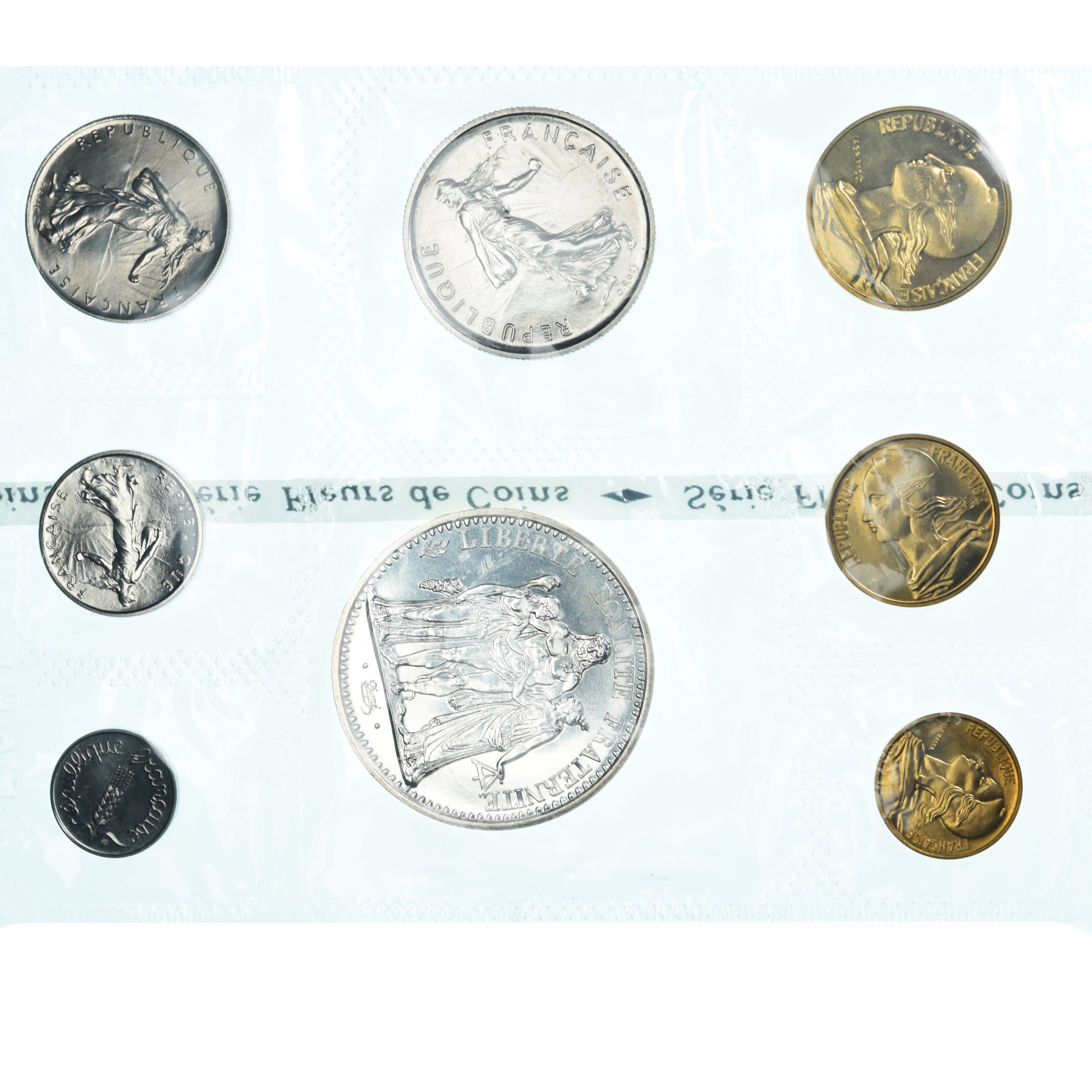 Monnaie, France, Coffret 1 c. à 10 frs., 1971, Monnaie de Paris, FDC, FDC