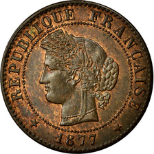Münze, Frankreich, Cérès, Centime, 1877, Paris, VZ, Bronze, Gadoury:88