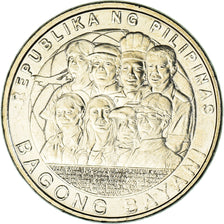 Coin, Philippines, 5 Piso, 2014, Bagong Bayani, MS(63), Copper-nickel, KM:287