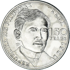 Coin, Philippines, Piso, 2011, Jose Rizal 150th Birth Anniversary, MS(63)