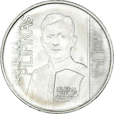Coin, Philippines, Piso, 2016, Artemio Ricarte, MS(63), Acier plaqué nickel