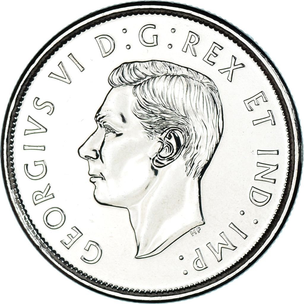 Coin, Canada, Georges VI., 50 Cents, 2021, MS(63), Nickel plated steel, KM:New