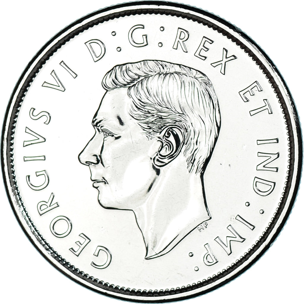 Coin, Canada, Georges VI., 50 Cents, 2021, MS(63), Nickel plated steel, KM:New