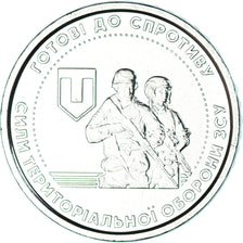 Monnaie, Ukraine, 10 Hryven, 2022, Les Forces de défense territoriale, SPL