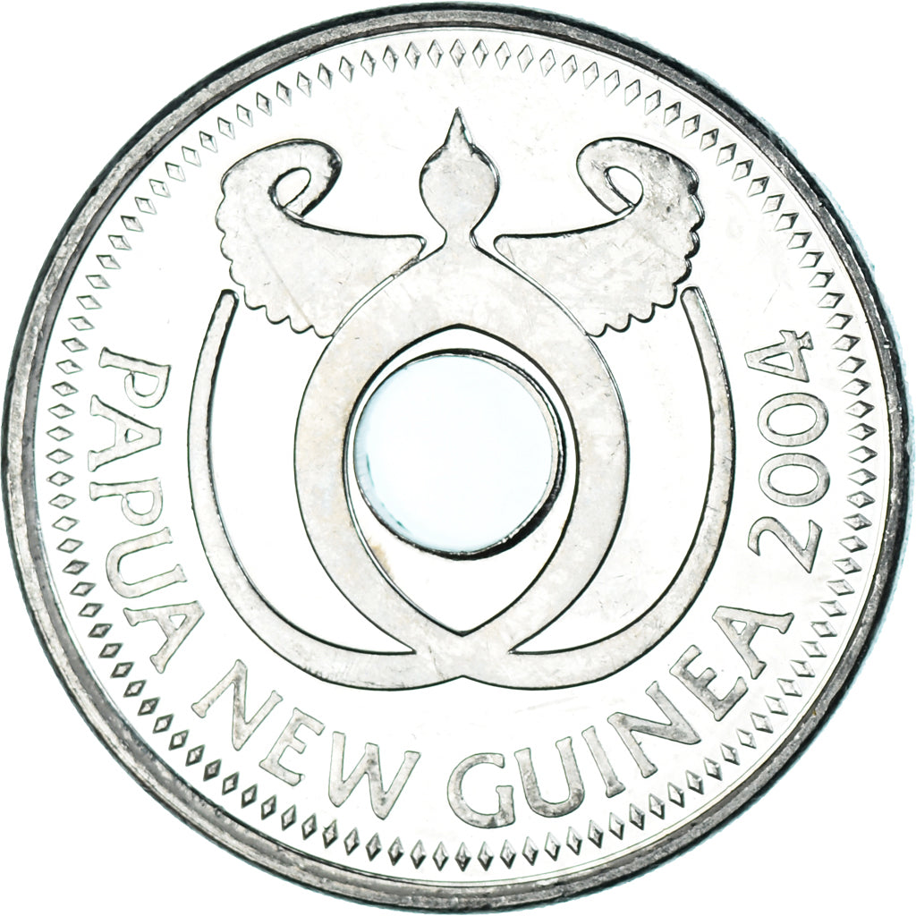 Coin, Papua New Guinea, Kina, 2004, MS(63), Nickel plated steel, KM:6a