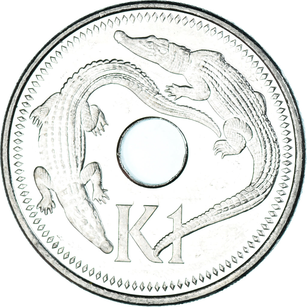 Coin, Papua New Guinea, Kina, 2004, MS(63), Nickel plated steel, KM:6a