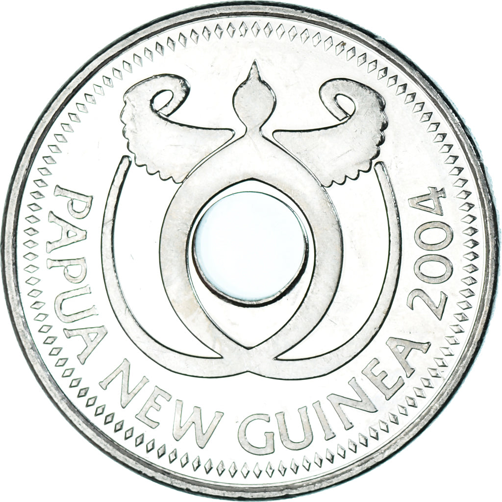 Monnaie, Papouasie-Nouvelle-Guinée, Kina, 2004, SPL, Nickel plaqué acier