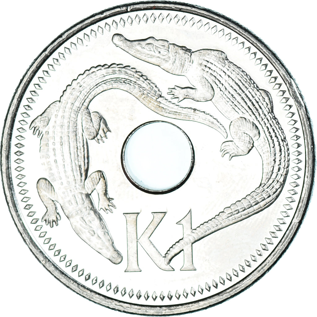 Moneta, Papua Nuova Guinea, Kina, 2004, SPL, Acciaio placcato nichel, KM:6a