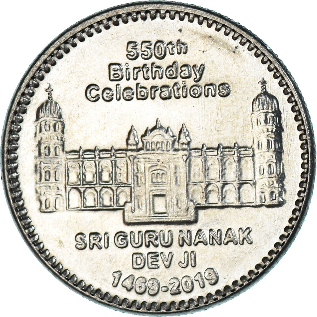 Monnaie, Pakistan, 550 Roupies, 2019, Guru Nanak Dev Ji, SPL, Du cupronickel
