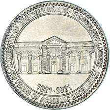 Coin, Pakistan, 100 Rupees, 2021, 100 years Lahore university of engineering and