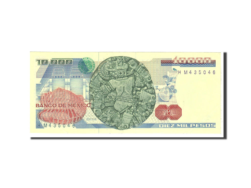 Mexico, 10,000 Pesos, 1985, KM:89a, 1985-07-19, AU(55-58)