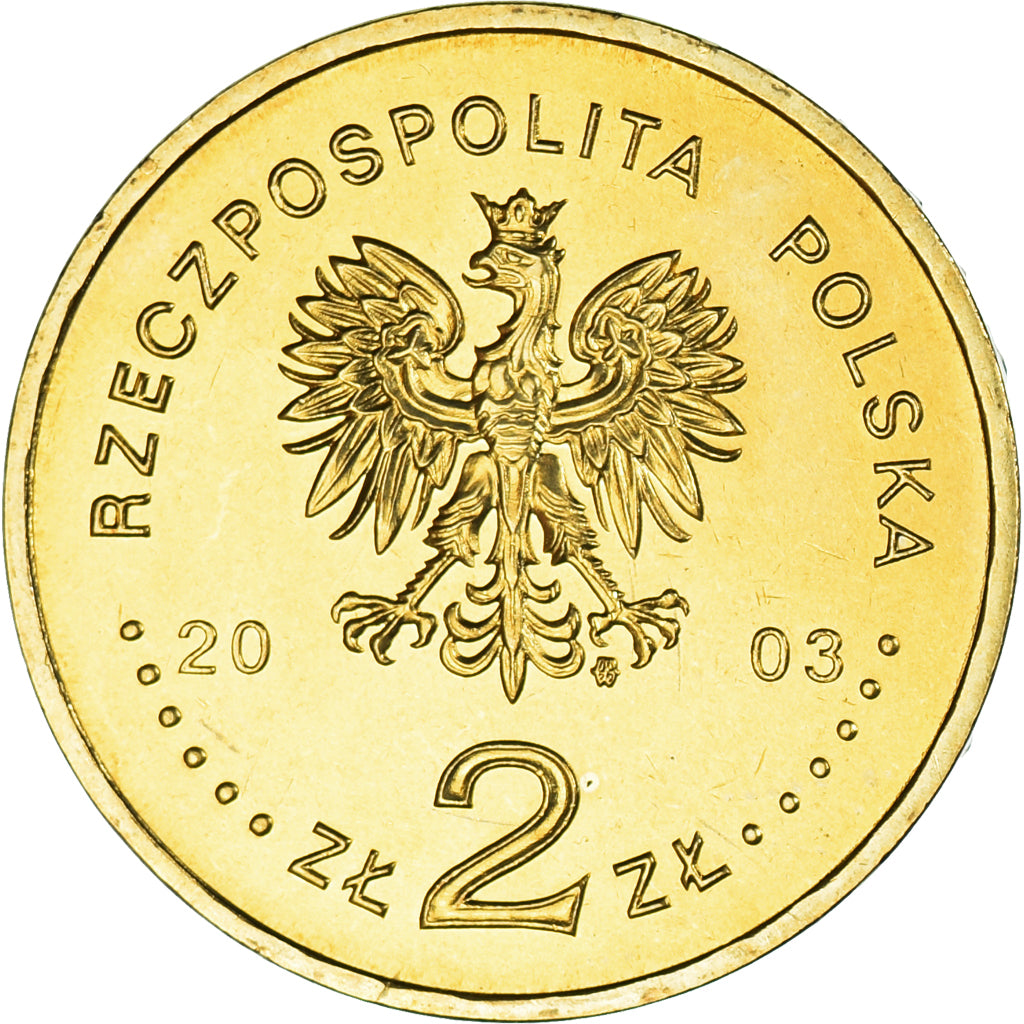Moneta, Polonia, 2 Zlote, 2003, Warsaw, Śmigus-dyngus, SPL, Ottone, KM:451