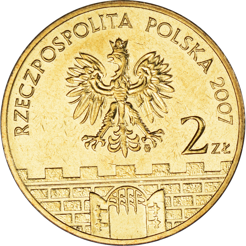 Moneta, Polonia, 2 Zlote, 2007, Warsaw, Lomza., SPL, Ottone, KM:616