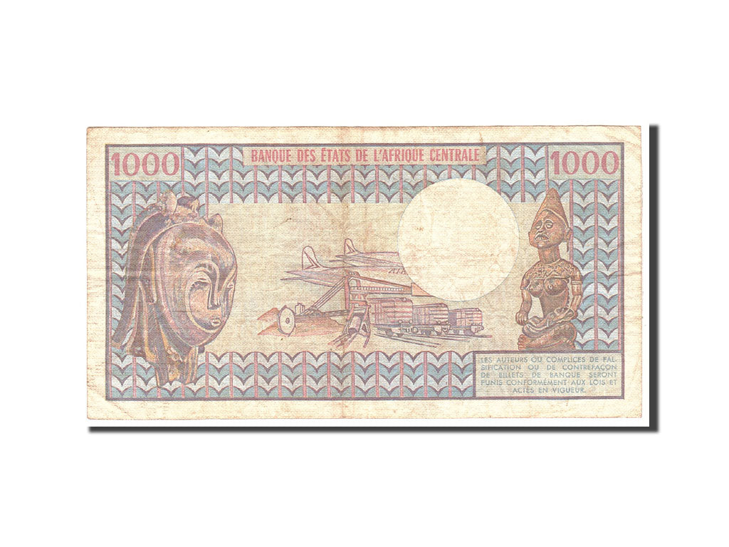 Cameroon, 1000 Francs, 1973, KM:16a, Undated, VF(20-25)
