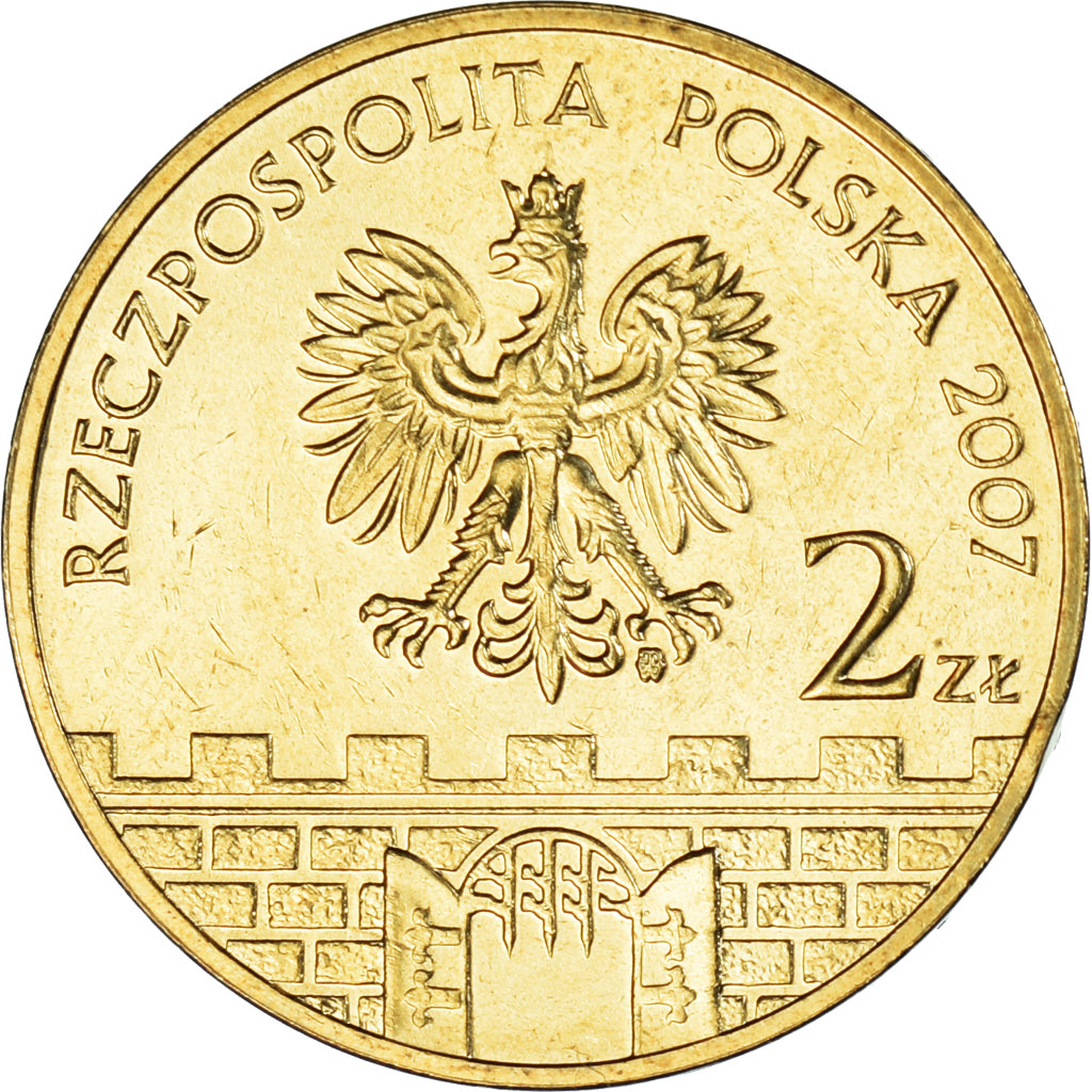 Moneta, Polonia, 2 Zlote, 2007, Warsaw, SLUPSK, SPL, Ottone, KM:620