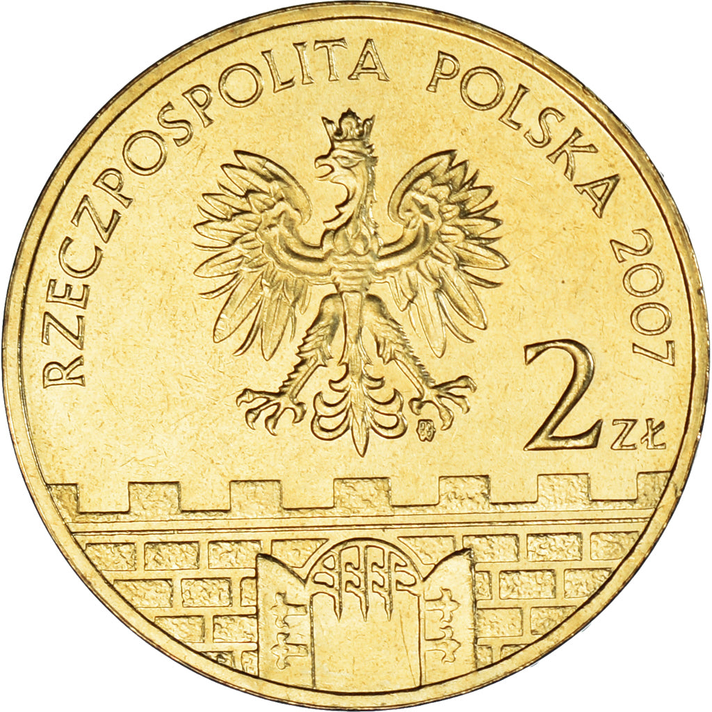 Moneta, Polonia, 2 Zlote, 2007, Warsaw, Przemysl, SPL, Ottone, KM:618
