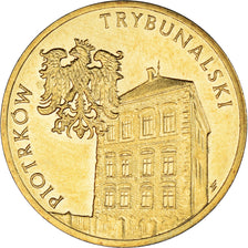 Coin, Poland, 2 Zlote, 2008, Warsaw, Piotrkow Trybunalski, MS(63), Brass, KM:628