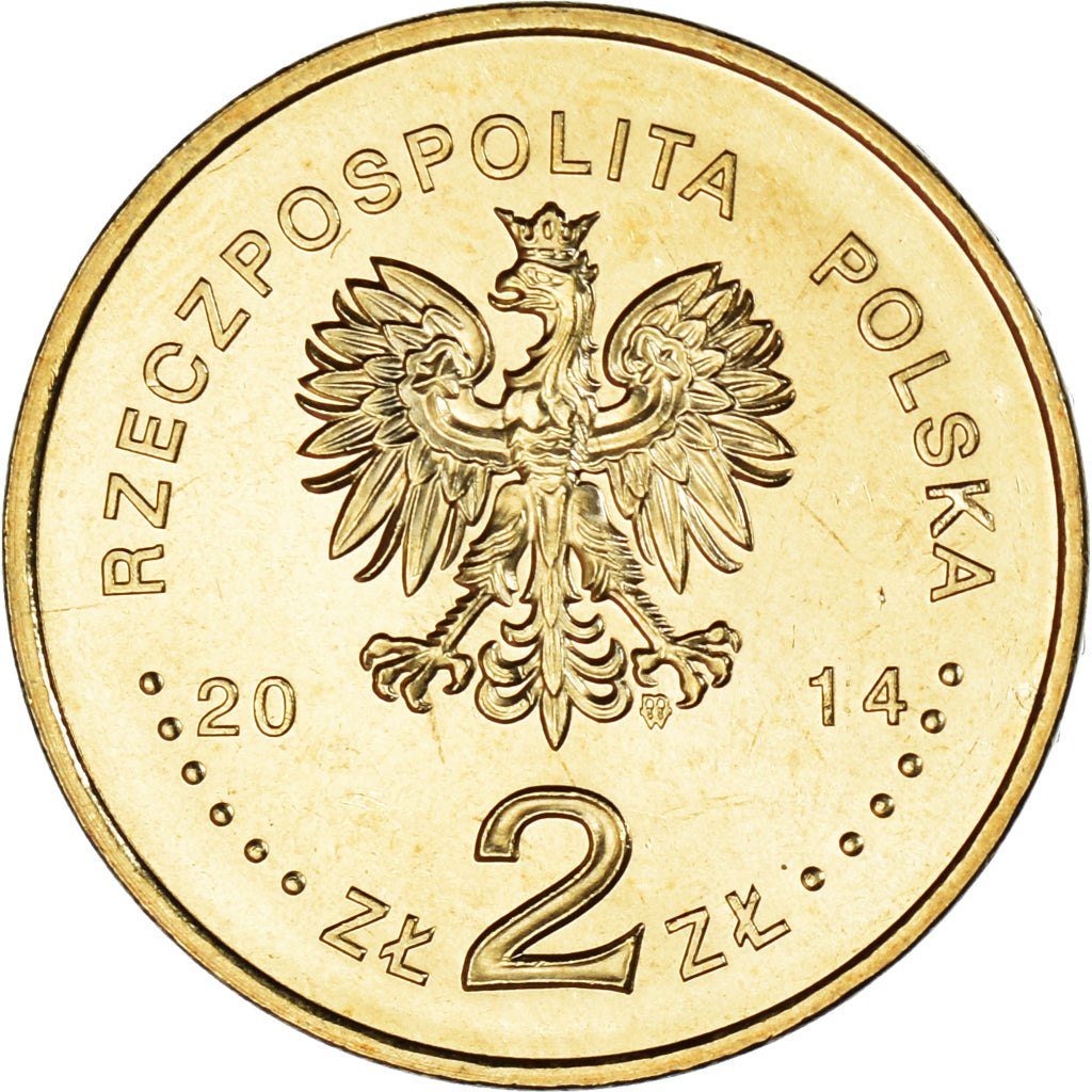 Moneta, Polonia, 2 Zlote, 2014, Warsaw, JO Soczi, SPL, Rame-alluminio, KM:893