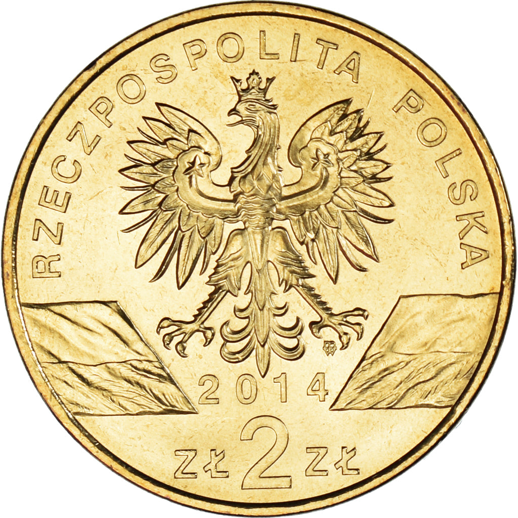 Coin, Poland, 2 Zlote, 2014, Warsaw, Cheval., MS(63), Cupro-Aluminium, KM:896