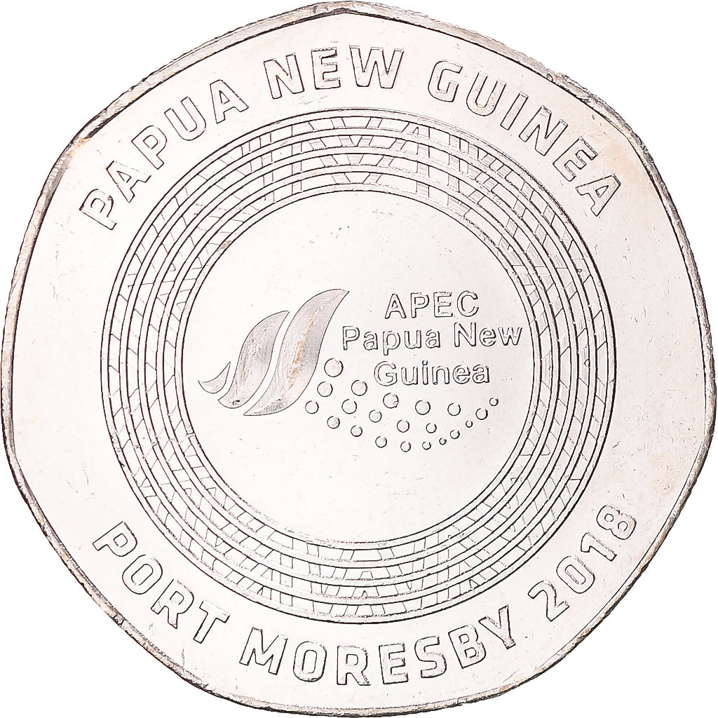 Coin, Papua New Guinea, 50 Toea, 2018, Port Moresby, MS(63), Cupronickel, KM:82