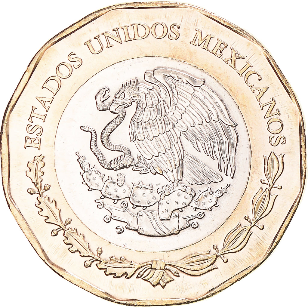 Monnaie, Mexique, 20 Pesos, 2022, 100th Anniversary of the Arrival of the