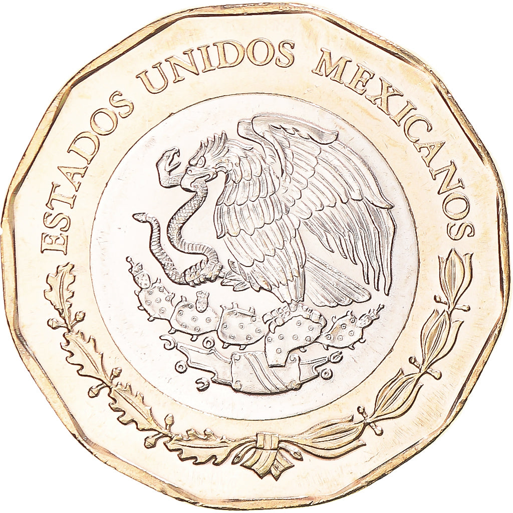 Monnaie, Mexique, 20 Pesos, 2022, 100th Anniversary of the Arrival of the