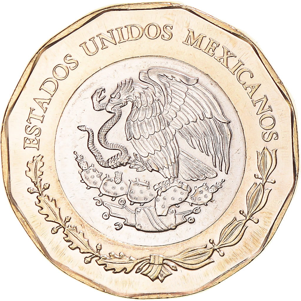 Moneda, México, 20 Pesos, 2022, 100th Anniversary of the Arrival of the