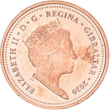 Moneda, Gibraltar, Penny, 2020, Pobjoy Mint, Commonwealth Park, SC, Acier