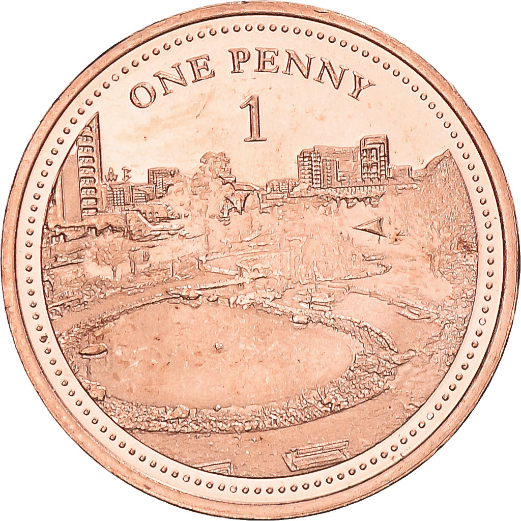 Coin, Gibraltar, Penny, 2020, Pobjoy Mint, Commonwealth Park, MS(63), Acier