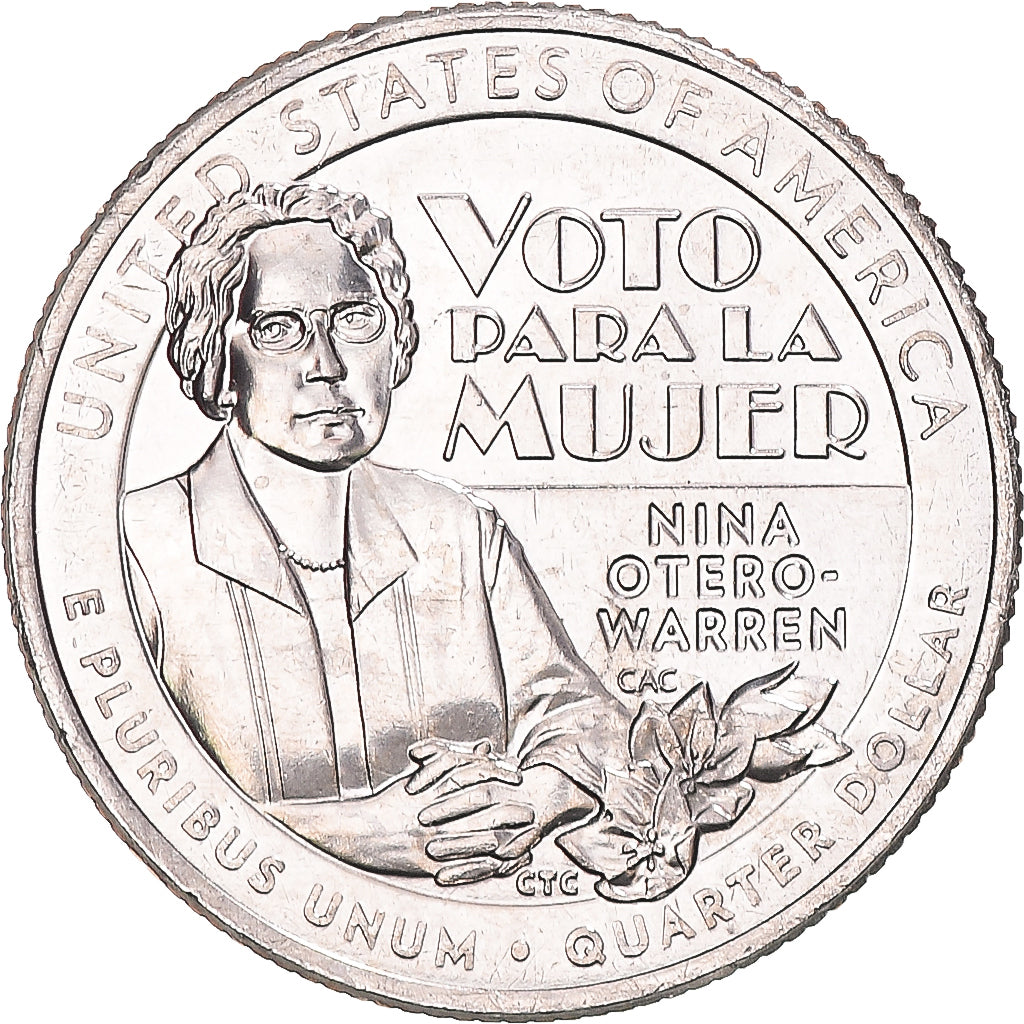 Munten, Verenigde Staten, Quarter, 2022, Philadelphia, Nina Otero-Warren, UNC-