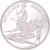 Moeda, França, 100 Francs, 1990, JO d' Albertville 1992, Slalom,BE, MS(65-70)