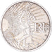 France, 10 Euro, 2009, Semeuse, AU(50-53), Silver