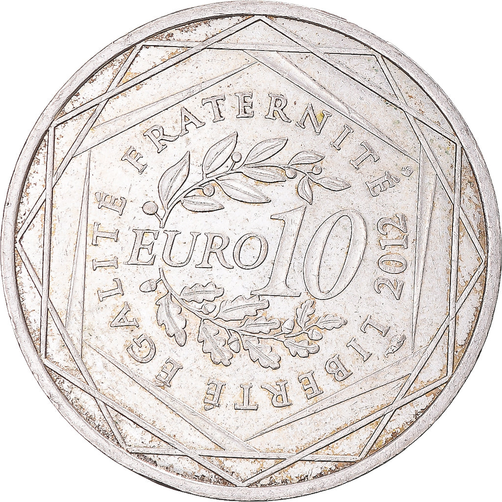 France, 10 Euro, Aquitaine, 2012, Paris, SUP, Argent, Gadoury:EU514, KM:1863