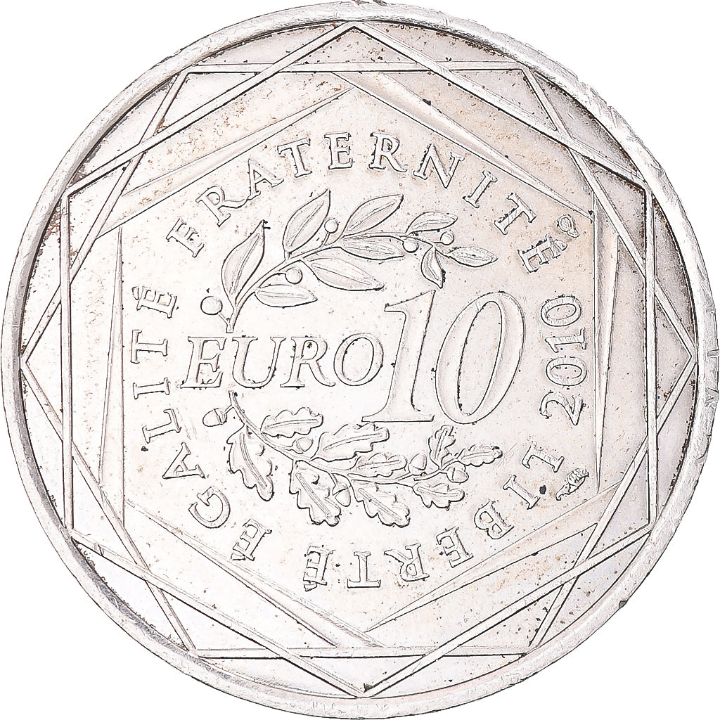 Francia, 10 Euro, 2010, Paris, SC, Plata, KM:1657