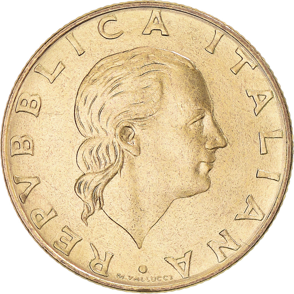Coin, Italy, 200 Lire, 1982, Rome, AU(55-58), Aluminum-Bronze, KM:105