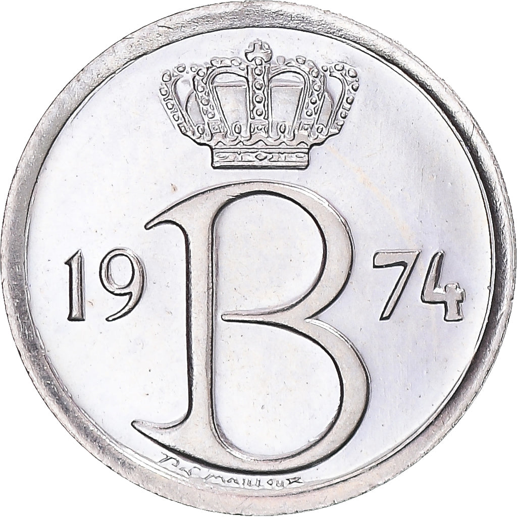 Moneda, Bélgica, 25 Centimes, 1974, Brussels, SC+, Cobre - níquel, KM:153.1