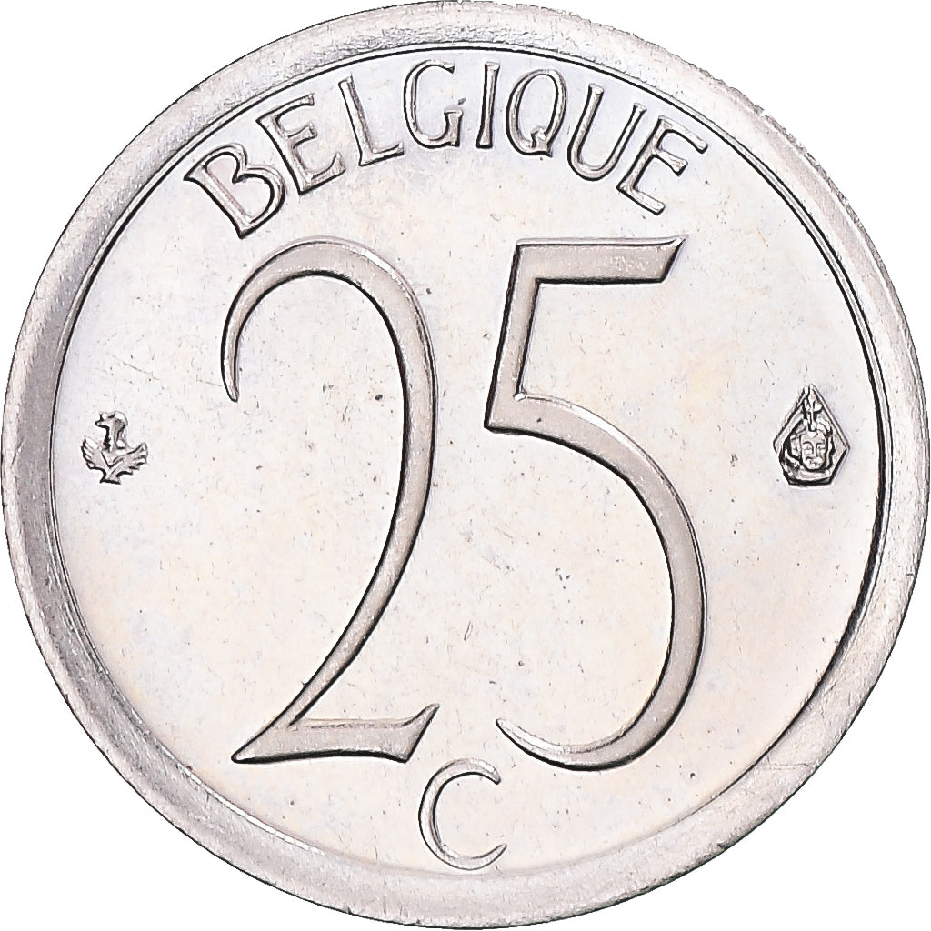 Moneda, Bélgica, 25 Centimes, 1974, Brussels, SC+, Cobre - níquel, KM:153.1