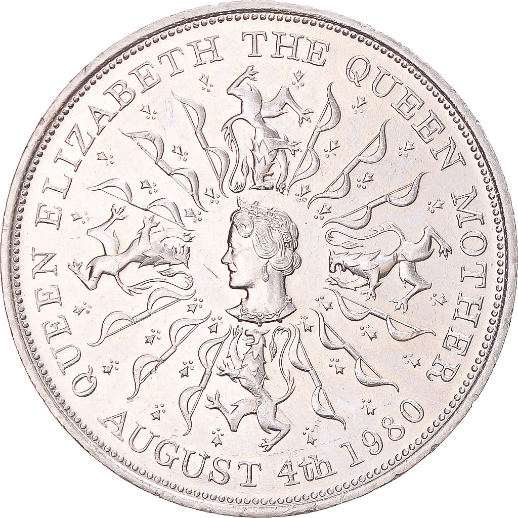 Coin, Great Britain, Elizabeth II, 25 New Pence, 1980, MS(60-62), Copper-nickel