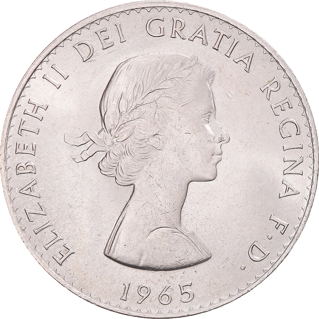 Moneta, Wielka Brytania, Elizabeth II, Crown, 1965, AU(50-53), Miedź-Nikiel