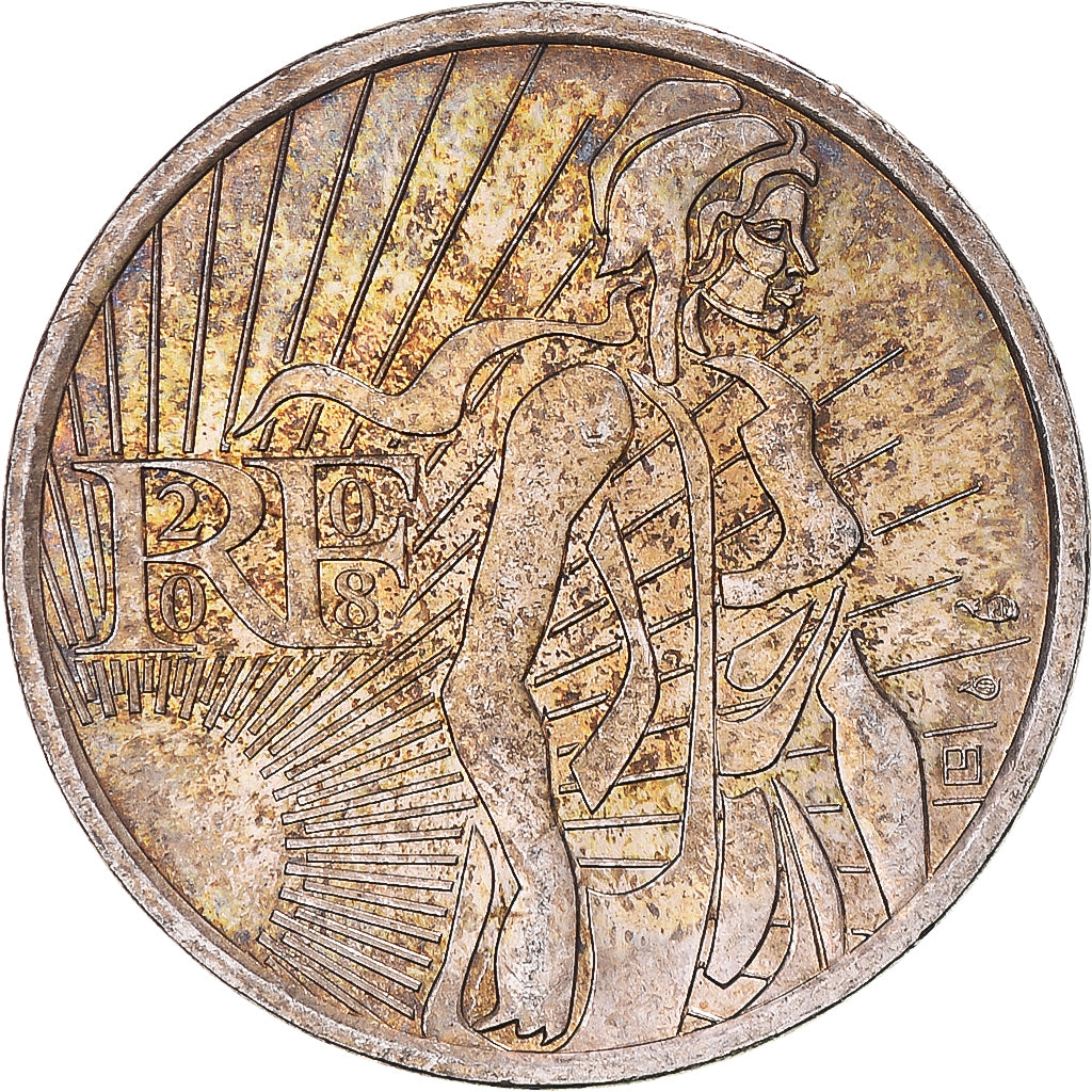 France, 5 Euro, 2008, Semeuse, TTB+, Argent, KM:1534