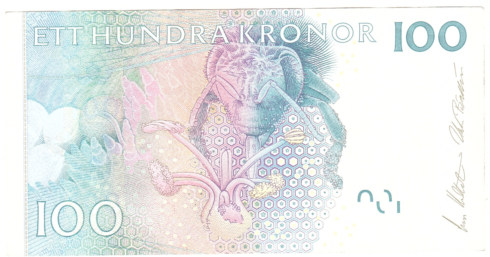 Sweden, 100 Kronor, 2001, KM:65c, Undated, EF(40-45)
