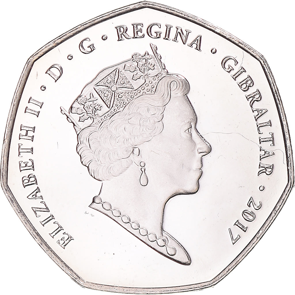 Monnaie, Gibraltar, 50 Pence, 2017, Pobjoy Mint, 1967 Referendum Anniversary