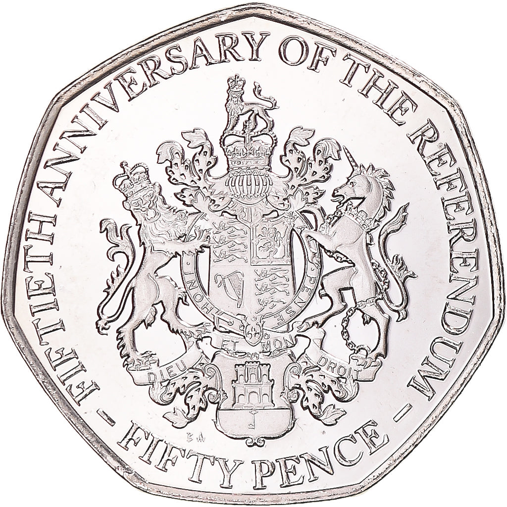 Monnaie, Gibraltar, 50 Pence, 2017, Pobjoy Mint, 1967 Referendum Anniversary