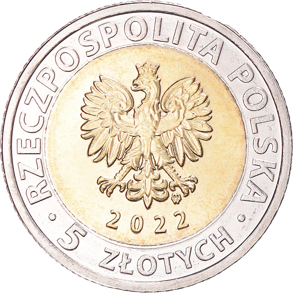 Monnaie, Pologne, 5 Zlotych, 2022, Moszna Castle, SPL, Bimétallique