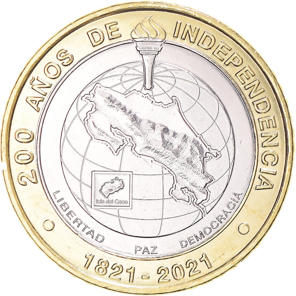 Moneda, Costa Rica, 500 Colones, 2021, Bicentenary of Independence, SC