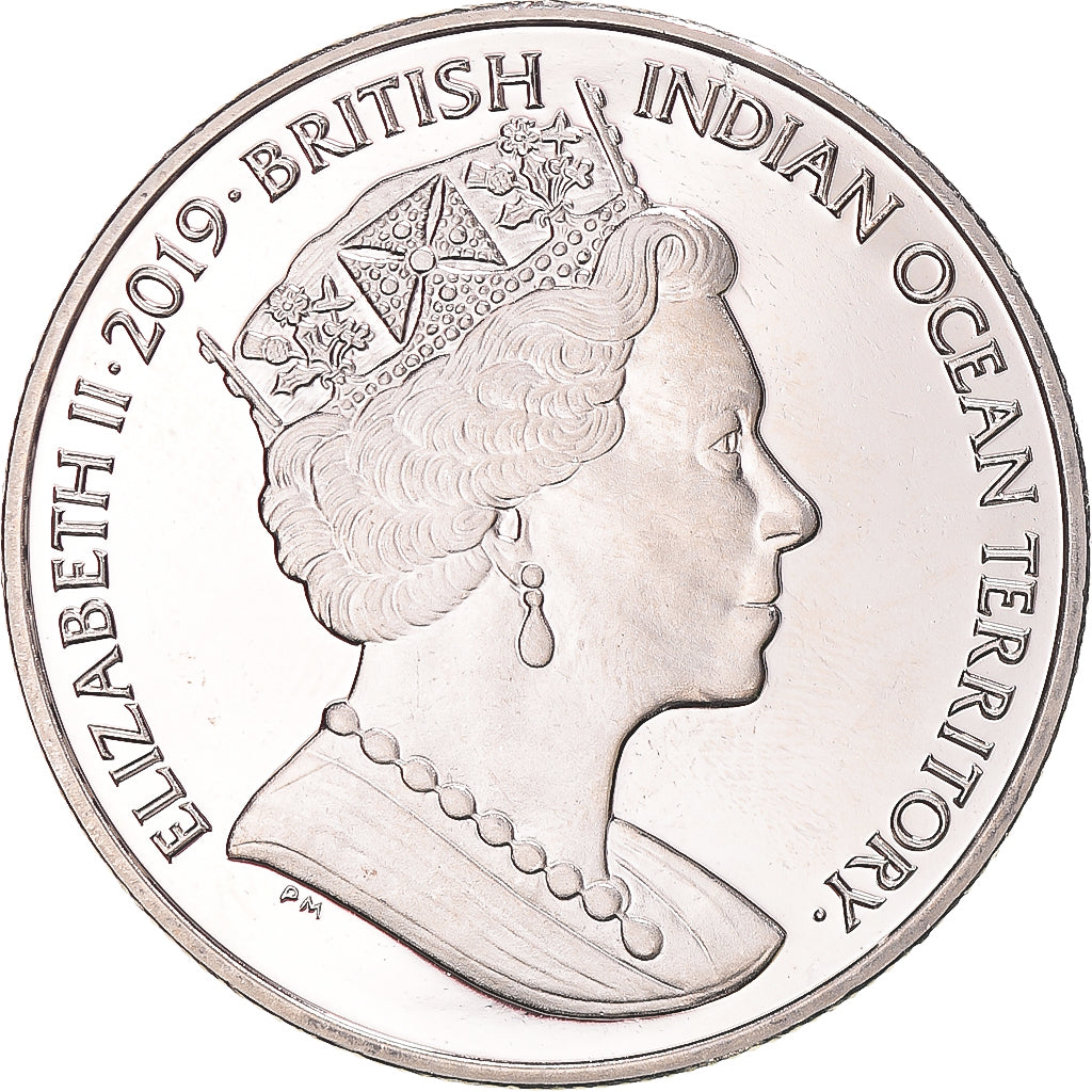 Coin, British Indian Ocean, 2 Pounds, 2019, Oiseaux - Fou à pieds rouges