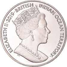 Coin, British Indian Ocean, 2 Pounds, 2019, Oiseaux - Fou à pieds rouges